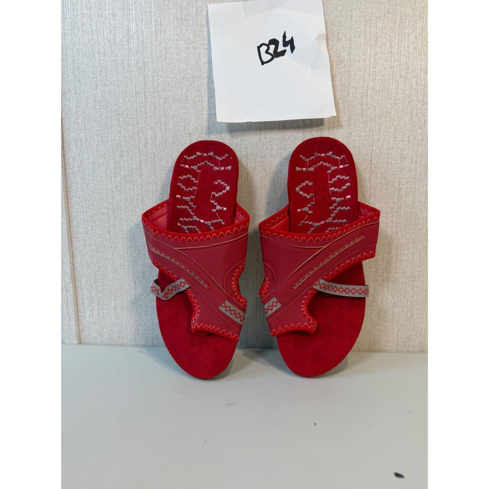 A‎ Andis Women's Red Flat Sandals Size 9
